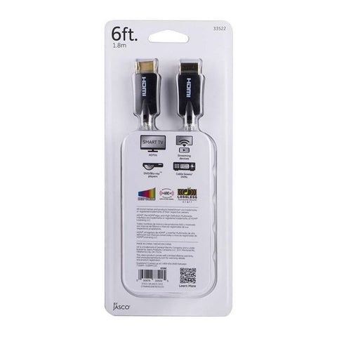 Marca: JASCO, CABLES, JASCO - CABLE HDMI® DE 6 'DE ALTA VELOCIDAD SERIE GE ULTRAPRO ™ CON ETHERNET