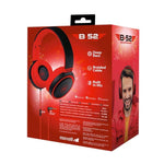 Audífono con micrófono Maxell HP-B52 - Rojo