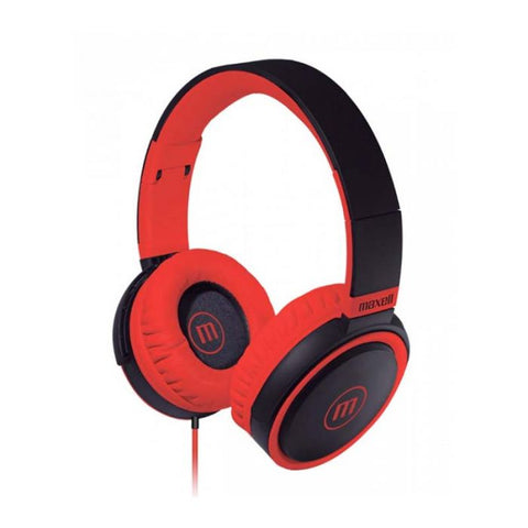 Audífono con micrófono Maxell HP-B52 - Rojo