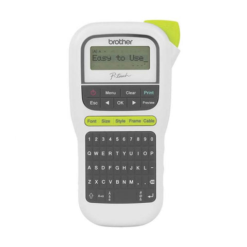 Marca: BROTHER, CONSUMIBLES PARA IMPRESIÓN, ROTULADORA ELECTRÓNICA BROTHER PTH110-BLANCO
