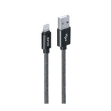 DREAMGEAR - 10 FT BRAIDED CHARGE & SYNC CABLE - BLACK
