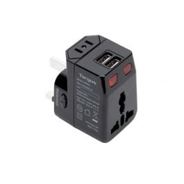 Targus | Kit De Adaptador Mundial Con 2 Puertos USB | Negro