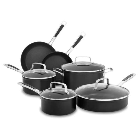 Marca: KITCHEN AID, OLLAS Y SARTENES, Set De Sartenes KitchenAid 10 Piezas - Negro
