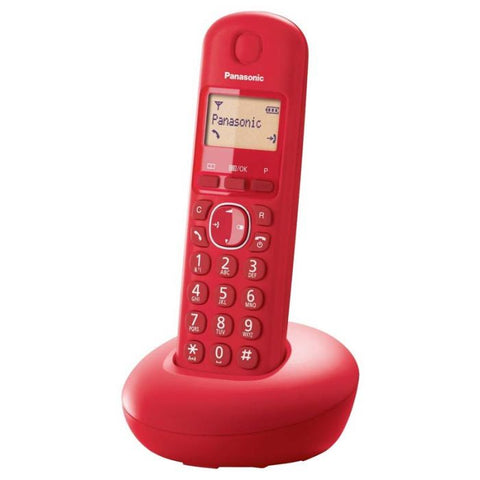 Marca: PANASONIC, TELÉFONOS INALÁMBRICOS, PANASONIC - TÉLEFONO INÁLAMBRICO - ROJO