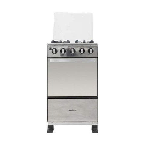 Estufa a gas Nisato de 20" 4 quemadores - acero inoxidable