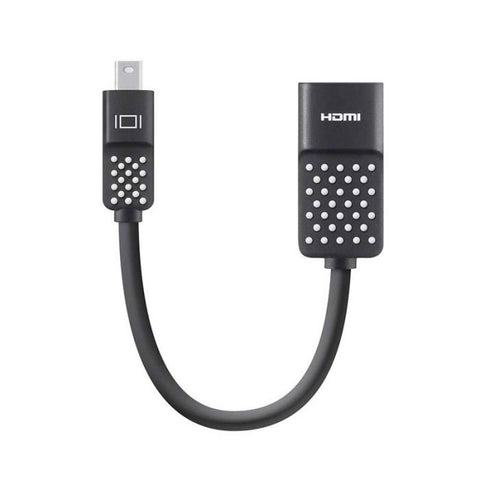 Marca: BELKIN, CABLES Y ADAPTADORES PC, ADAPTADOR DE MINI DISPLAYPORT A HDTV BELKIN (12,5 CM) - NEGRO