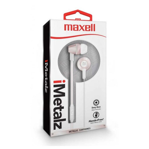 Marca: MAXELL, REGULARES, AUDÍFONOS MAXELL IMETALZ-ROSA