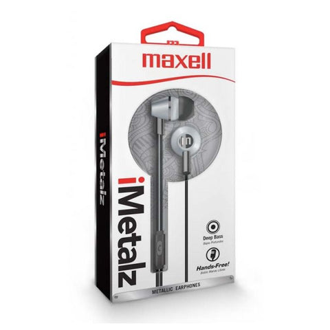 Marca: MAXELL, REGULARES, AUDÍFONOS MAXELL IMETALZ-PLATA