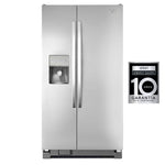 Refrigerador Side by Side 25 P3 Whirlpool | Xpert Energy Saver | Dispensandor de Agua y Hielo | Superficie Anti-huellas | 10 Años de Garantía en Compresor | Gris Acero