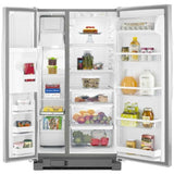 Refrigerador Side by Side 25 P3 Whirlpool | Xpert Energy Saver | Dispensandor de Agua y Hielo | Superficie Anti-huellas | 10 Años de Garantía en Compresor | Gris Acero