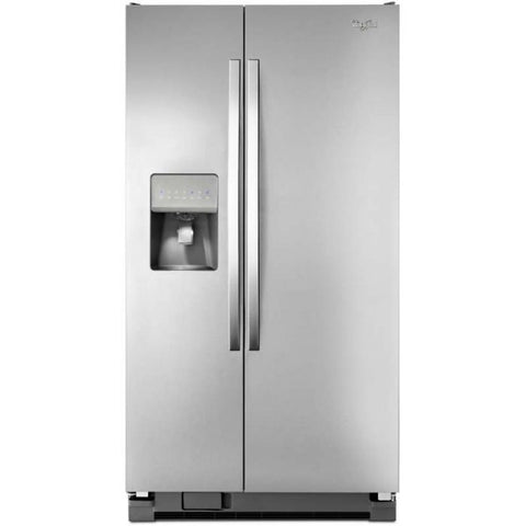 Refrigerador Side by Side 25 P3 Whirlpool | Xpert Energy Saver | Dispensandor de Agua y Hielo | Superficie Anti-huellas | 10 Años de Garantía en Compresor | Gris Acero