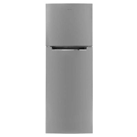 Refrigeradora Nisato de 9cft 252Lts No Frost Bandeja de Vidrio Acero Inox Sin Dispensador Luz LED