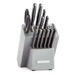 Marca: KITCHEN AID, CUCHILLOS Y CUBIERTOS, Set De Cuchillos KitchenAid 14 Piezas - Plateado