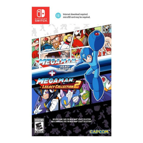 Marca: NINTENDO, VIDEOJUEGOS, Mega Man Legacy Collection 1 y 2 | Tarjeta De Colección 1 + Código De Descarga De Colección 2 | Nintendo DS