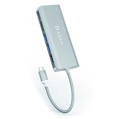 Adam Elements CASA Hub A01 USB 3.1 (3.1 Gen 2) Type-C Silver interface hub - Silver