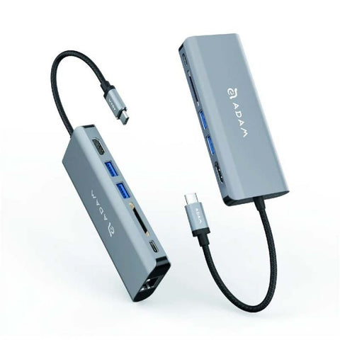 Adam Elements CASA Hub A01 USB 3.1 (3.1 Gen 2) Type-C Silver interface hub - Gris