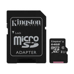 Marca: KINGSTON, MEMORIAS MICRO SD, TARJETAS KINGSTON MICRO SDHC/SDXC CLASE 10 - 64GB