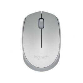 Logitech M170 Mouse Inalambrico para Computadora y Laptop, Recibidor USB y 12 Meses Batería - Plateado
