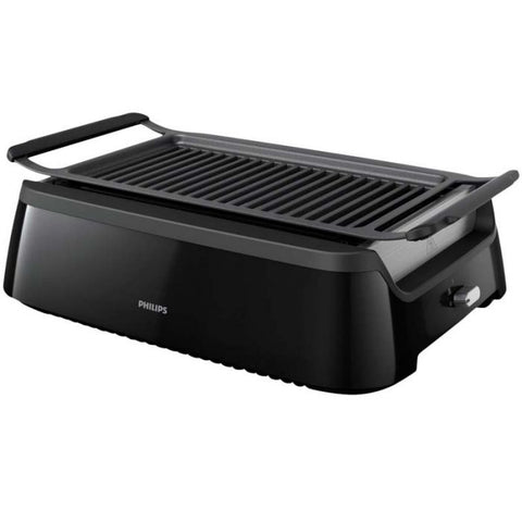 Marca: PHILIPS, BARBACOAS Y ACCESORIOS, Parrilla Para El Interior Sin Humo Philips Serie HD6371/94 - Negro
