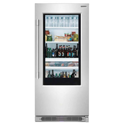 Marca: FRIGIDAIRE, REFRIGERADORA UNA Y DOS PUERTAS, Refrigerador Frigidaire Con Puerta De Vidrio 19 Cu. Ft. - Gris