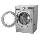 LAVADORA CARGA FRONTAL 22KG GRIS INVERTER 10 A OS DE CAGARNTIA EN EL MOTOR TRUE STEAM TURBO WASH SMART DIAGNOSIS