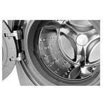 LAVADORA CARGA FRONTAL 22KG GRIS INVERTER 10 A OS DE CAGARNTIA EN EL MOTOR TRUE STEAM TURBO WASH SMART DIAGNOSIS
