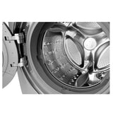 LAVADORA CARGA FRONTAL 22KG GRIS INVERTER 10 A OS DE CAGARNTIA EN EL MOTOR TRUE STEAM TURBO WASH SMART DIAGNOSIS