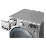 LAVADORA CARGA FRONTAL 22KG GRIS INVERTER 10 A OS DE CAGARNTIA EN EL MOTOR TRUE STEAM TURBO WASH SMART DIAGNOSIS