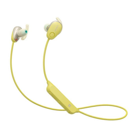 Marca: SONY, AUDÍFONOS PARA DEPORTE/SPORT, SONY AUDÍFONOS INTERNOS INALÁMBRICOS DEPORTIVOS CON NOISE CANCELLING WI-SP600N – AMARILLO