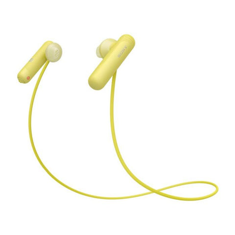 Marca: SONY, AUDÍFONOS PARA DEPORTE/SPORT, SONY AUDÍFONOS DEPORTIVOS INTERNOS WI-SP500 – AMARILLO