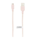 CABLE SONY DE PRIMERA CALIDAD 2 EN 1 (LIGHTNING Y MICRO USB) - ROSADO