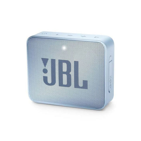 Marca: JBL, BOCINAS BLUETOOTH, ALTAVOZ INALÁMBRICO PORTÁTIL JBL GO 2 CON BLUETOOTH, IPX7-CYAN
