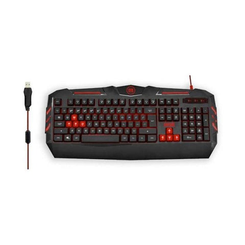 Marca: MAXELL, TECLADOS, TECLADO MAXELL GAMING CON ILUMINACIÓN – CA KB