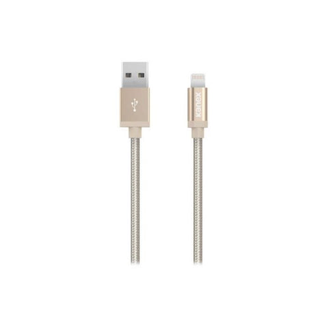 Kanex Premium DuraBraid Lightning ChargeSync Cable 4 ft 1 2 m Gold