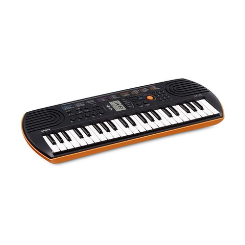 Marca: CASIO, TECLADOS, MINI TECLADO CASIO SA76-NARANJA