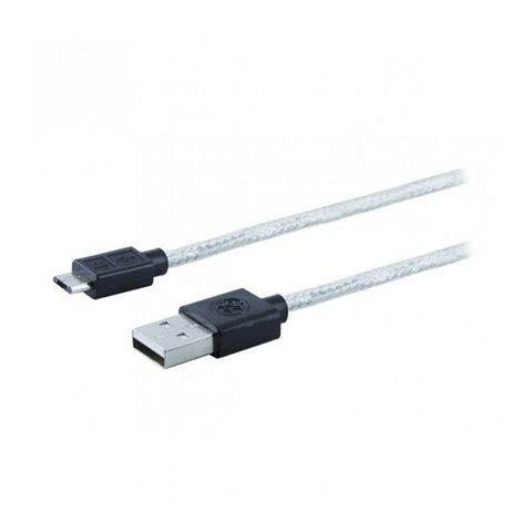 Cable de carga micro USB Jasco Pro de 9 pies, plateado