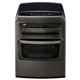 22kg Secadora a Gas de Carga Frontal con vapor & ThinQ™ (Wi-Fi), Color acero negro
