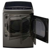 22kg Secadora a Gas de Carga Frontal con vapor & ThinQ™ (Wi-Fi), Color acero negro