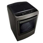 22kg Secadora a Gas de Carga Frontal con vapor & ThinQ™ (Wi-Fi), Color acero negro