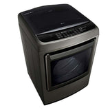 22kg Secadora a Gas de Carga Frontal con vapor & ThinQ™ (Wi-Fi), Color acero negro