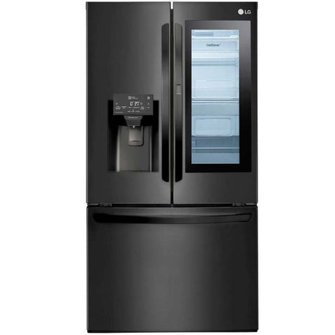 Marca: LG, REFRIGERADORA SIDE BY SIDE, Refrigeradora Door-in-Door LG 660 L | PrintProof | SmartThinQ - Negro