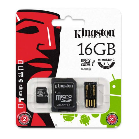 Marca: KINGSTON, MEMORIAS MICRO SD, Memoria Kingston 16 GB SDHC - Negro