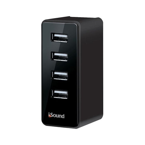 ISOUND CARGADOR DE PARED DE 4 USB S 4 AMP