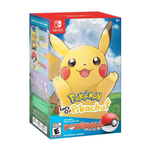 Marca: NINTENDO, VIDEOJUEGOS, Pokémon: Let's Go, Pikachu! + Poké Ball Plus | Nintendo Switch