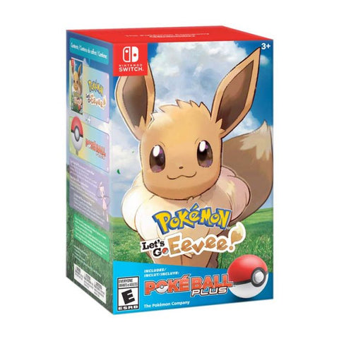 Marca: NINTENDO, VIDEOJUEGOS, Pokémon: Let's Go, Eevee! + Poké Ball Plus | Nintendo Switch