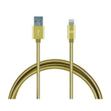 Cable de Carga Lightning de Acero Inoxidable 3FT GOLD