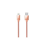 Cable de Carga Lightning de Acero Inoxidable 3FT ROSE GOLD