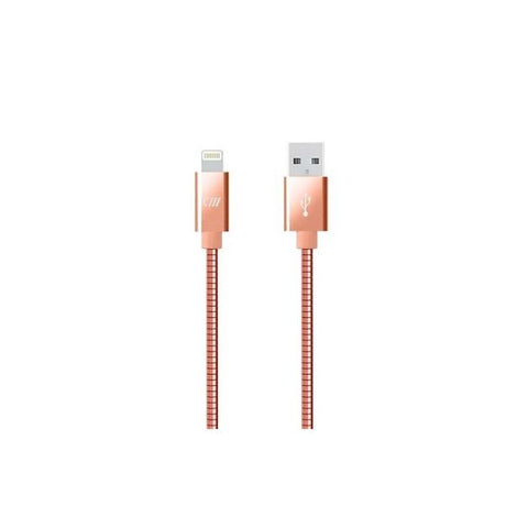 Cable de Carga Lightning de Acero Inoxidable 3FT ROSE GOLD