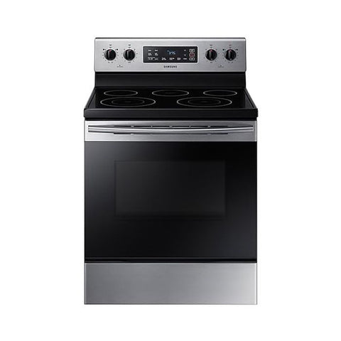 Marca: SAMSUNG, ESTUFAS ELÉCTRICAS, Estufa Eléctrica Samsung 5 Quemadores, 5.9 Cu.Ft - Plateado