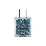 Candywirez Dual USB Port Wall Charger Clear